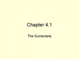Sumerian contribution
