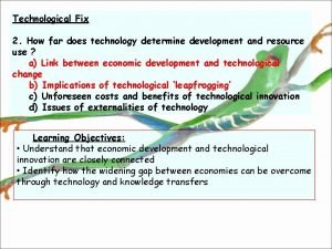Technological fix definition