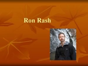 Ron rash