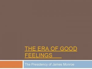 Era of good feelings political cartoon