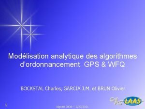 Modlisation analytique des algorithmes dordonnancement GPS WFQ BOCKSTAL