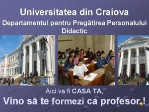 Universitatea din craiova contact