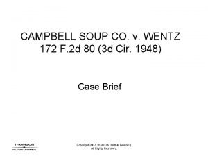 Campbell soup co v wentz