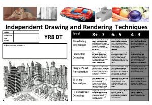 Independent Drawing and Rendering Techniques Student KS 34