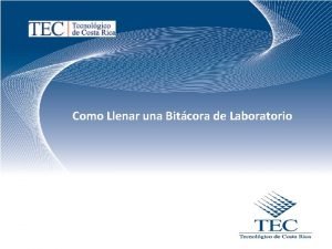 Como Llenar una Bitcora de Laboratorio Bitcora de