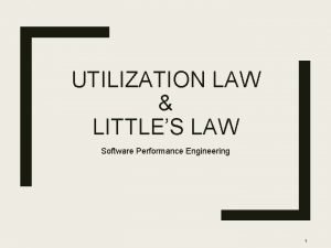 Utilization law