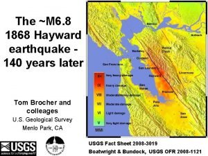Hayward earthquake 1868