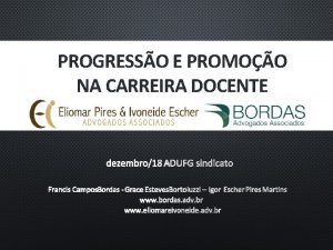 PROGRESSO E PROMOO NA CARREIRA DOCENTE DEZEMBRO18 ADUFG