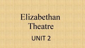 Elizabethan theatre costume