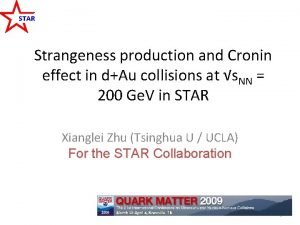 STAR Strangeness production and Cronin effect in dAu