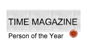 Time's person of the year template