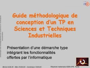 Didactique des enseignements de Sciences et Techniques Industrielles