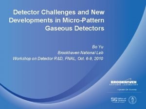 Detector Challenges and New Developments in MicroPattern Gaseous