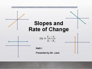 Rate of change math