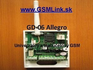 www GSMLink sk GD06 Allegro Univerzlny a viacelov