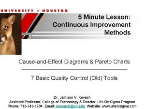 5 Minute Lesson Continuous Improvement Methods CauseandEffect Diagrams