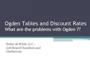 Ogden tables explained