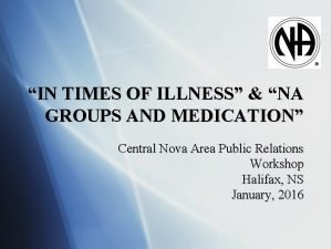 In times of illness na pamphlet