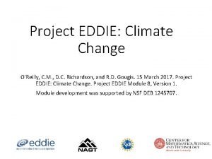Project eddie climate change
