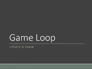 Game loop diagram