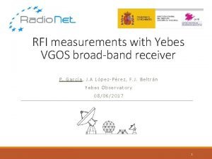 RFI measurements with Yebes VGOS broadband receiver P