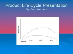 Product life cycle presentation Product life cycle presentation