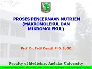 Perbedaan makromolekul dan mikromolekul