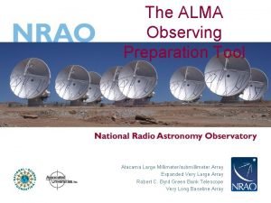 The ALMA Observing Preparation Tool Atacama Large Millimetersubmillimeter