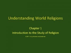 World religions chapter 1