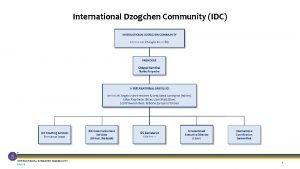 International dzogchen community