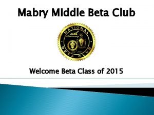 Beta club motto Beta club motto