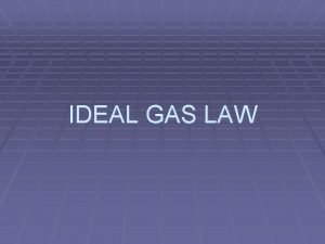 Ideal gas law derivation