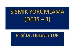 SSMK YORUMLAMA DERS 3 Prof Dr Hseyin TUR