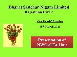 Bharat Sanchar Nigam Limited Rajasthan Circle SSA Heads