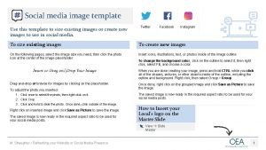 Social media image template Use this template to