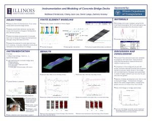 Instrumentation and Modeling of Concrete Bridge Decks Sponsored