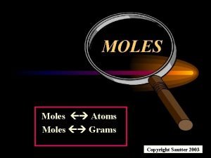 Moles to atoms