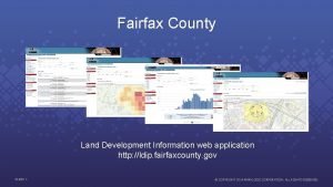 Fairfax County Land Development Information web application http