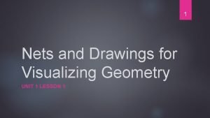 Lesson 1 nets and drawings for visualizing geometry