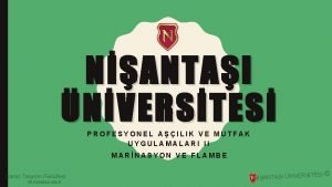 NANTAI NVERSTES PROFESYONEL AILIK VE MUTFAK UYGULAMALARI II