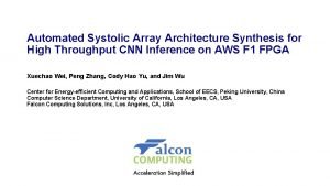 Automated array synthesis Automated array synthesis