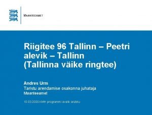 Riigitee 96 Tallinn Peetri alevik Tallinn Tallinna vike
