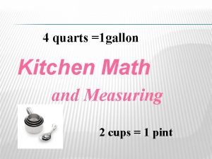 Kitchen math test