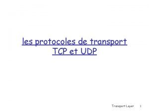 Transport udp