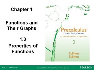 Chapter 1 functions and their graphs