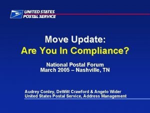 Move update compliance