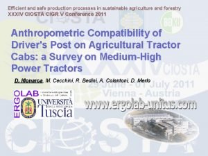 Efficient and safe production processes in sustainable agriculture