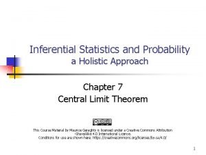 Central limit theorem probability