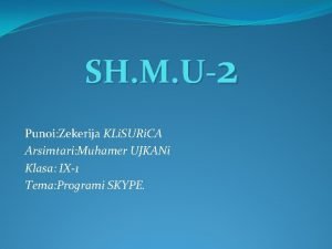 SH M U2 Punoi Zekerija KLi SURi CA