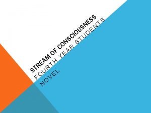 Stream of consciousness narration definition